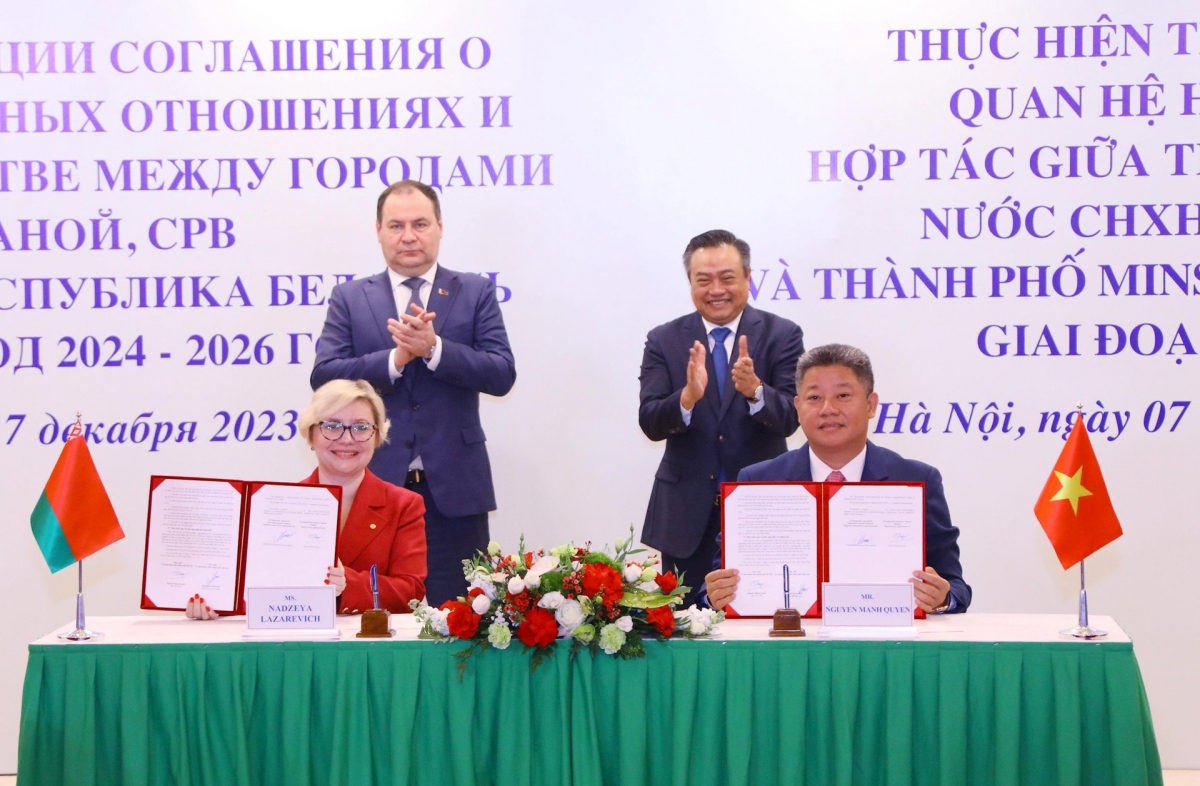 Hanoi and Minsk ink cooperation document